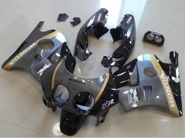 Inexpensive 1991-1998 Grey Black Honda CBR250RR MC22 Motorcycle Fairings Kits Inexpensive 1991-1998 Grey Black Honda CBR250RR MC22 Motorcycle Fairings Kits