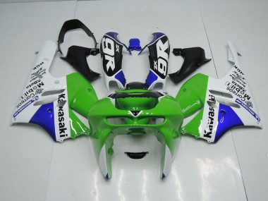 Inexpensive 1994-1997 Green White Kawasaki Ninja ZX9R Motorcycle Fairing Kits & Plastic Bodywork MF2158