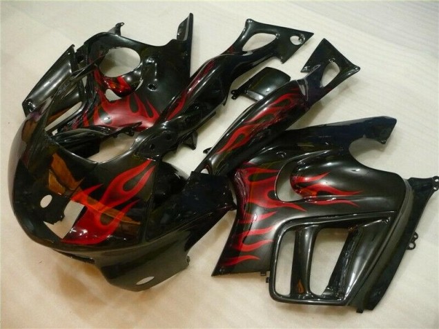 Inexpensive 1995-1998 Black Red Flame Honda CBR600 F3 Motorcycle Fairing Inexpensive 1995-1998 Black Red Flame Honda CBR600 F3 Motorcycle Fairing