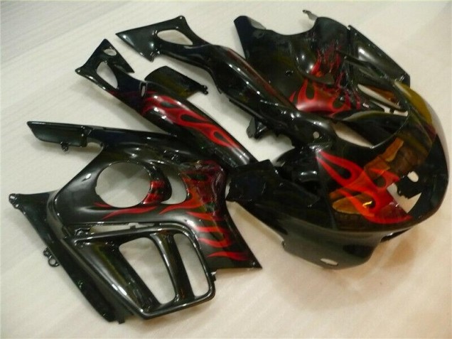Inexpensive 1995-1998 Black Red Flame Honda CBR600 F3 Motorcycle Fairing Inexpensive 1995-1998 Black Red Flame Honda CBR600 F3 Motorcycle Fairing