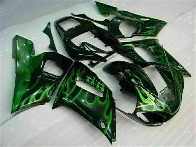 Inexpensive 1998-2002 Green Black Yamaha YZF R6 Motor Bike Fairings Inexpensive 1998-2002 Green Black Yamaha YZF R6 Motor Bike Fairings