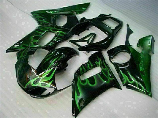 Inexpensive 1998-2002 Green Black Yamaha YZF R6 Motor Bike Fairings Inexpensive 1998-2002 Green Black Yamaha YZF R6 Motor Bike Fairings