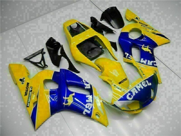 Inexpensive 1998-2002 Yellow Blue Yamaha YZF R6 Moto Fairings Inexpensive 1998-2002 Yellow Blue Yamaha YZF R6 Moto Fairings