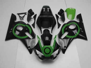 Inexpensive 1998-2002 Black Green Circle Yamaha YZF R6 Bike Fairing