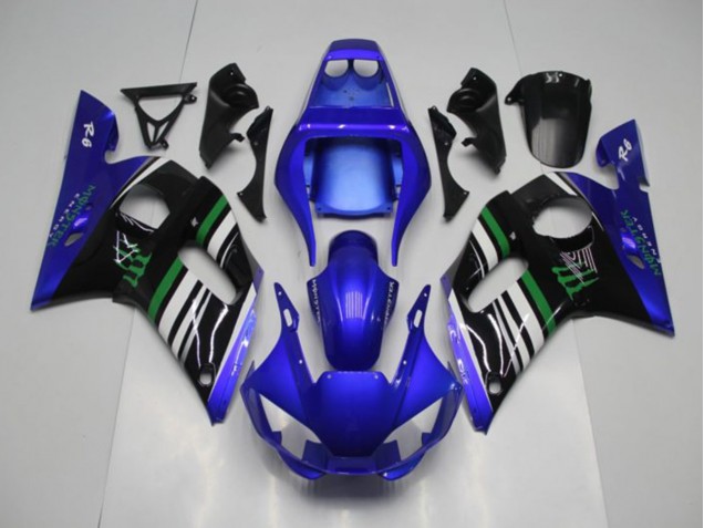 Inexpensive 1998-2002 Blue Monster Yamaha YZF R6 Motor Bike Fairings Inexpensive 1998-2002 Blue Monster Yamaha YZF R6 Motor Bike Fairings