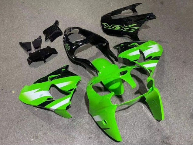 Inexpensive 2000-2001 Green Glossy Black Kawasaki ZX9R Motorcylce Fairings Inexpensive 2000-2001 Green Glossy Black Kawasaki ZX9R Motorcylce Fairings
