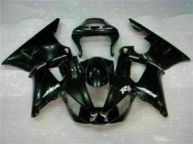 Inexpensive 2000-2001 Black Yamaha YZF R1 Motorcycle Fairing Kits & Plastic Bodywork MF0747