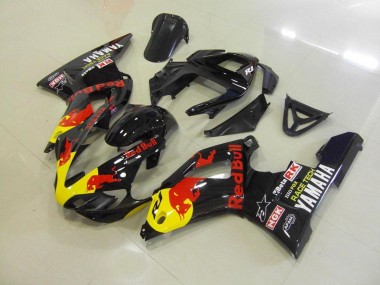 Inexpensive 2000-2001 Black Red Bull Yamaha YZF R1 Bike Fairings