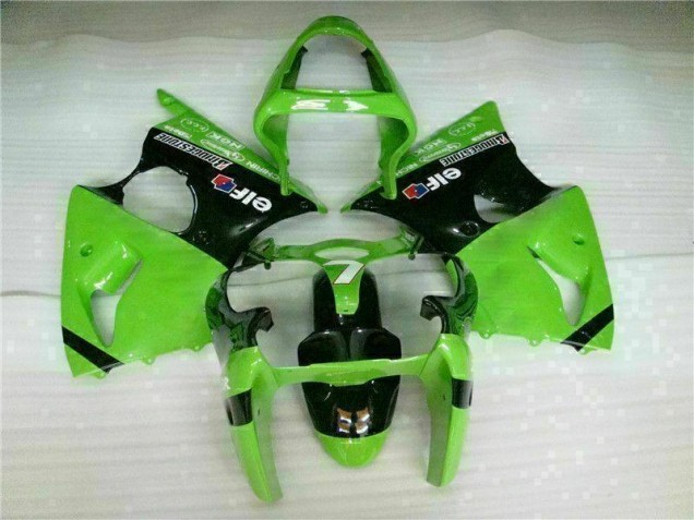 Inexpensive 2000-2002 Green Black Kawasaki ZX6R Bike Fairings Inexpensive 2000-2002 Green Black Kawasaki ZX6R Bike Fairings