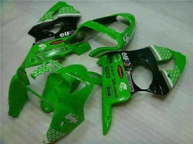 Inexpensive 2000-2002 Green Black Kawasaki ZX6R Motor Bike Fairings Inexpensive 2000-2002 Green Black Kawasaki ZX6R Motor Bike Fairings
