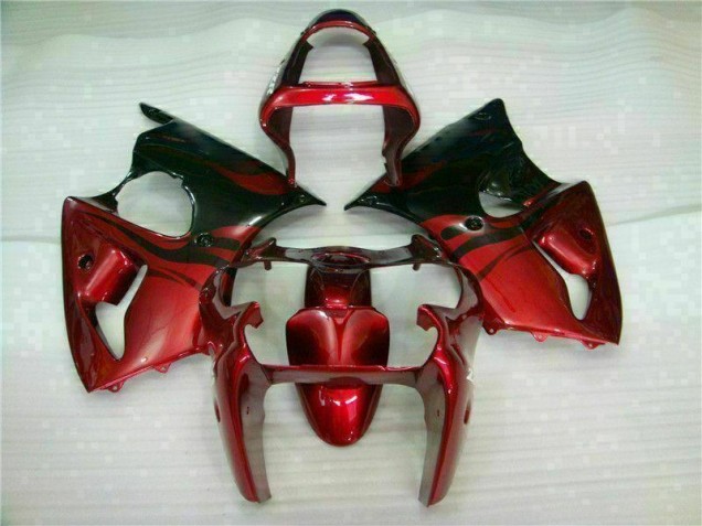 Inexpensive 2000-2002 Red Black Kawasaki ZX6R Bike Fairing Kit Inexpensive 2000-2002 Red Black Kawasaki ZX6R Bike Fairing Kit