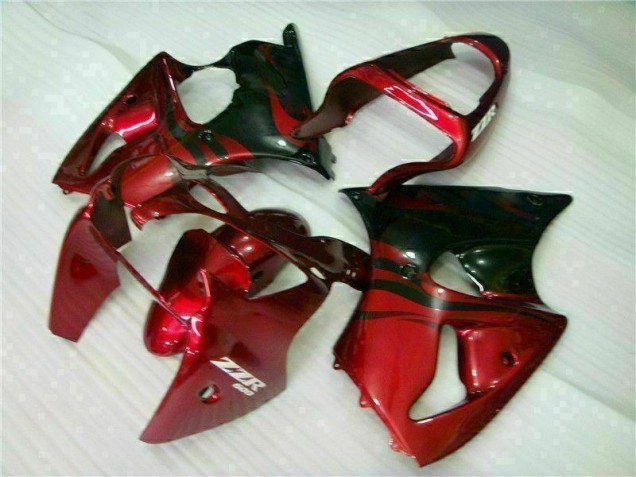 Inexpensive 2000-2002 Red Black Kawasaki ZX6R Bike Fairing Kit Inexpensive 2000-2002 Red Black Kawasaki ZX6R Bike Fairing Kit