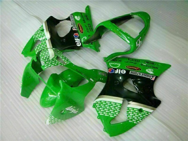 Inexpensive 2000-2002 Green Black Kawasaki ZX6R Motorcycle Bodywork Inexpensive 2000-2002 Green Black Kawasaki ZX6R Motorcycle Bodywork