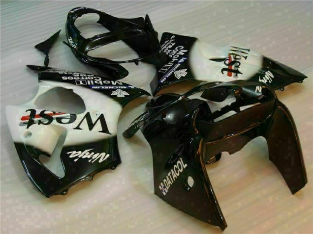 Inexpensive 2000-2002 Black West Ninja Kawasaki ZX6R Motorcycle Fairings Kits Inexpensive 2000-2002 Black West Ninja Kawasaki ZX6R Motorcycle Fairings Kits