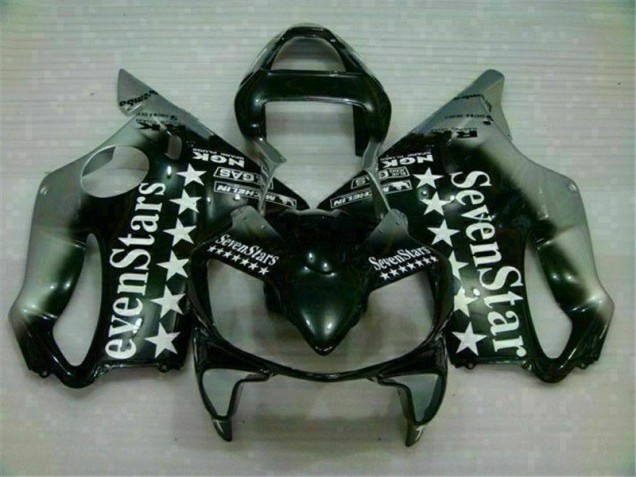 Inexpensive 2001-2003 Black Silver Seven Stars Honda CBR600 F4i Motorbike Fairing Inexpensive 2001-2003 Black Silver Seven Stars Honda CBR600 F4i Motorbike Fairing