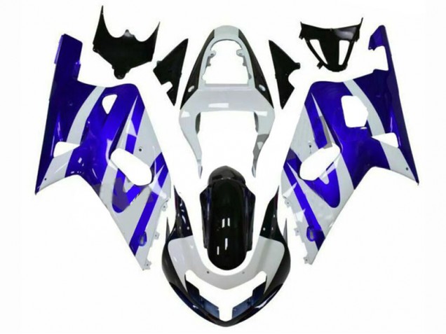 Inexpensive 2001-2003 Blue White Suzuki GSXR 600/750 Motorcylce Fairings Inexpensive 2001-2003 Blue White Suzuki GSXR 600/750 Motorcylce Fairings