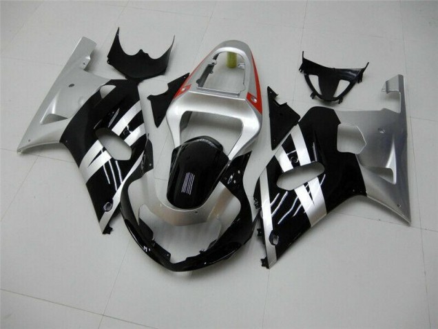 Inexpensive 2001-2003 Black Silver Suzuki GSXR 600/750 Motorbike Fairing Inexpensive 2001-2003 Black Silver Suzuki GSXR 600/750 Motorbike Fairing
