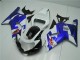 Inexpensive 2001-2003 White Blue Suzuki GSXR 600/750 Motorcycle Fairings Kit