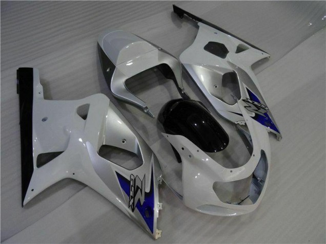 Inexpensive 2001-2003 White Silver Suzuki GSXR 600/750 Bike Fairings Inexpensive 2001-2003 White Silver Suzuki GSXR 600/750 Bike Fairings