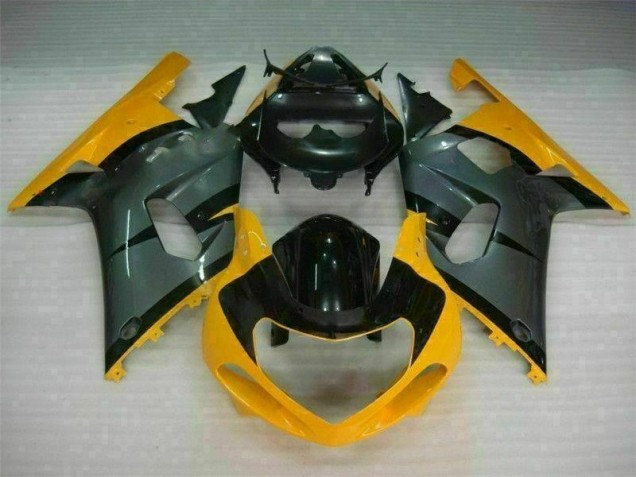 Inexpensive 2001-2003 Black Yellow Suzuki GSXR 600/750 Bike Fairing Inexpensive 2001-2003 Black Yellow Suzuki GSXR 600/750 Bike Fairing