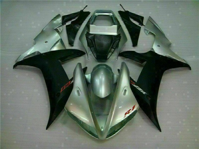 Inexpensive 2002-2003 Silver Black Yamaha YZF R1 Motorbike Fairing Kits Inexpensive 2002-2003 Silver Black Yamaha YZF R1 Motorbike Fairing Kits