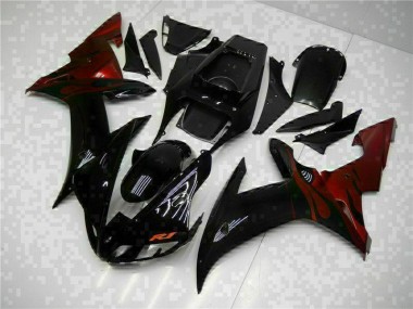 Inexpensive 2002-2003 Black Yamaha YZF R1 Motorcycle Fairings
