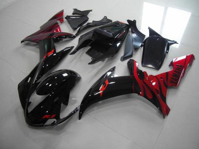 Inexpensive 2002-2003 Black Flame Yamaha YZF R1 Motorcyle Fairings Inexpensive 2002-2003 Black Flame Yamaha YZF R1 Motorcyle Fairings