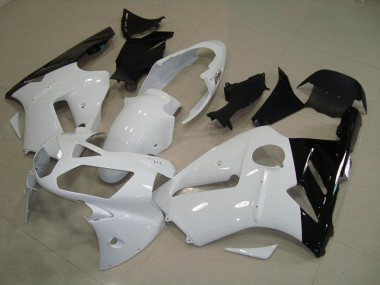 Inexpensive 2002-2005 White Black Kawasaki Ninja ZX12R Motorcycle Fairing Kits & Plastic Bodywork MF3805