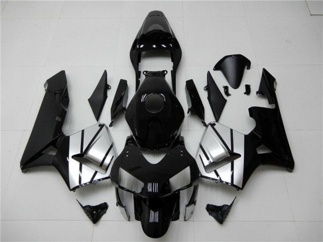 Inexpensive 2003-2004 Black Silver Honda CBR600RR Bike Fairing Inexpensive 2003-2004 Black Silver Honda CBR600RR Bike Fairing
