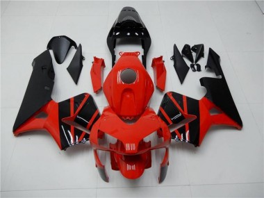 Inexpensive 2003-2004 Red Black Honda CBR600RR Motorcycle Fairing Kits & Plastic Bodywork MF0176