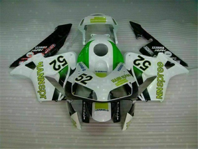 Inexpensive 2003-2004 Green White Black Honda CBR600RR Bike Fairing Kit Inexpensive 2003-2004 Green White Black Honda CBR600RR Bike Fairing Kit