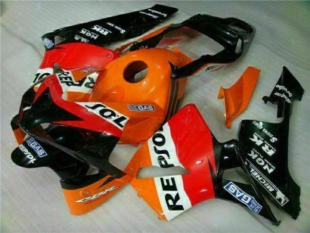 Inexpensive 2003-2004 Orange Repsol Honda CBR600RR Motorbike Fairing Kits