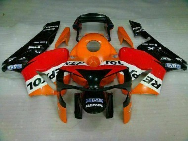 Inexpensive 2003-2004 Orange Repsol Honda CBR600RR Motorbike Fairing Kits