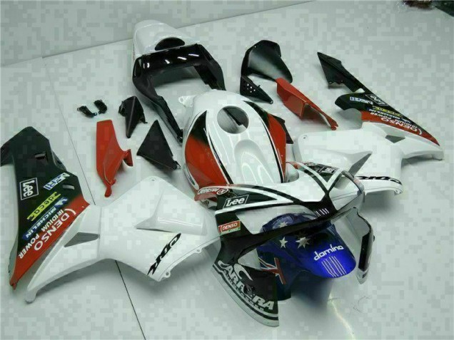 Inexpensive 2003-2004 White Blue Honda CBR600RR Motorcylce Fairings