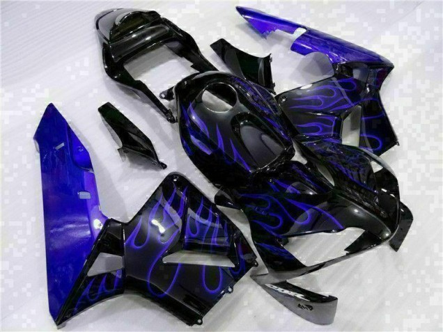 Inexpensive 2003-2004 Black with Blue Flame Honda CBR600RR Motorcycle Fairing Kits Inexpensive 2003-2004 Black with Blue Flame Honda CBR600RR Motorcycle Fairing Kits