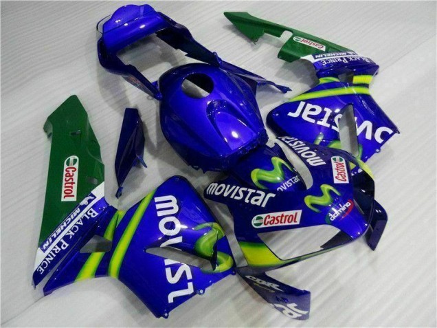 Inexpensive 2003-2004 Blue Green Movistar Castrol Honda CBR600RR Motorbike Fairing Inexpensive 2003-2004 Blue Green Movistar Castrol Honda CBR600RR Motorbike Fairing