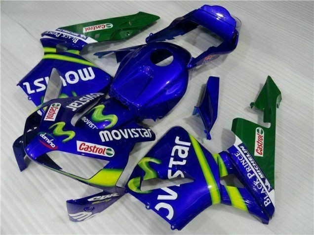 Inexpensive 2003-2004 Blue Green Movistar Castrol Honda CBR600RR Motorbike Fairing Inexpensive 2003-2004 Blue Green Movistar Castrol Honda CBR600RR Motorbike Fairing