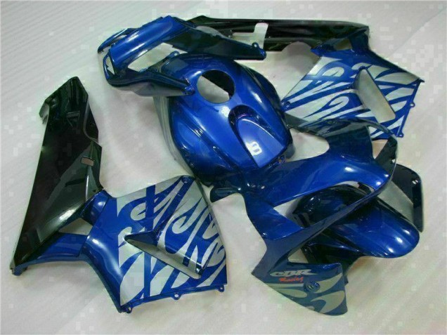 Inexpensive 2003-2004 Blue with Silver Flame Honda CBR600RR Motorbike Fairing