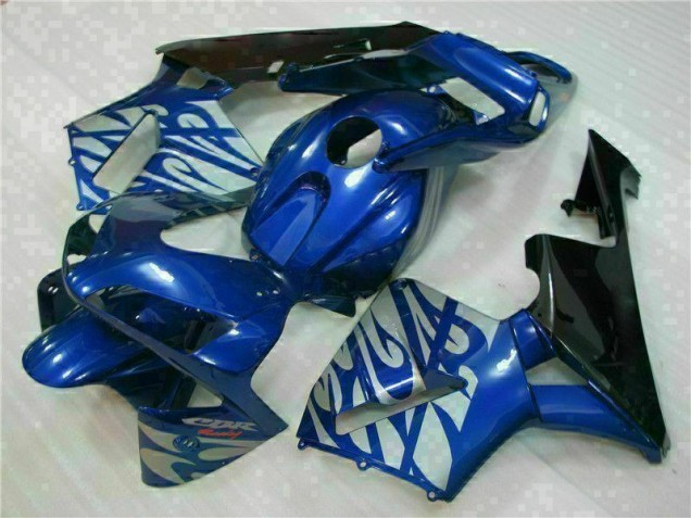 Inexpensive 2003-2004 Blue with Silver Flame Honda CBR600RR Motorbike Fairing
