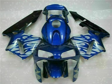 Inexpensive 2003-2004 Blue with Silver Flame Honda CBR600RR Motorbike Fairing