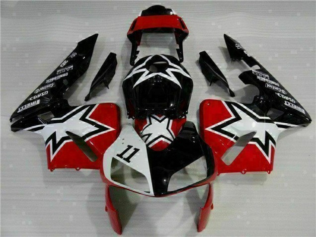 Inexpensive 2003-2004 Black White 11 Honda CBR600RR Moto Fairings Inexpensive 2003-2004 Black White 11 Honda CBR600RR Moto Fairings