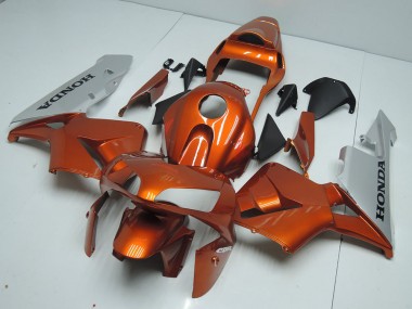 Inexpensive 2003-2004 Orange Silver Honda CBR600RR Motorbike Fairing