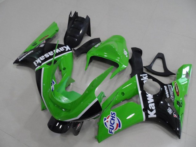 Inexpensive 2003-2004 Green Fuchs Kawasaki ZX6R Motor Bike Fairings Inexpensive 2003-2004 Green Fuchs Kawasaki ZX6R Motor Bike Fairings