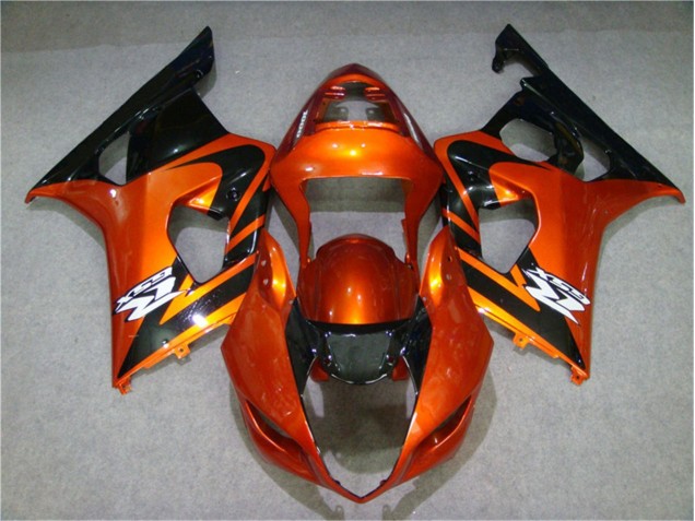 Inexpensive 2003-2004 Orange Black Suzuki GSXR 1000 Motorcycle Fairing Kits