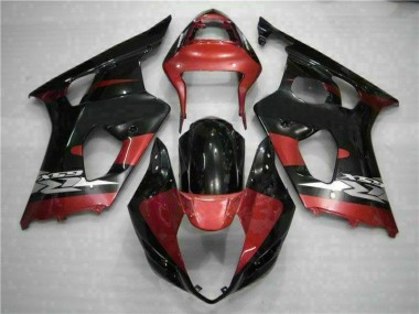 Inexpensive 2003-2004 Red Black Suzuki GSXR 1000 Motorcycle Fairing Kits