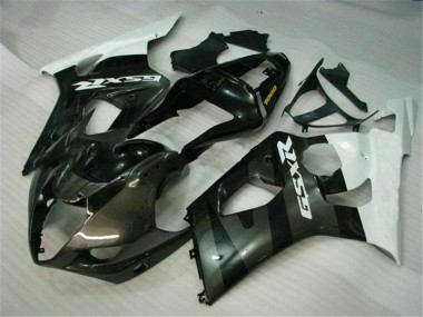Inexpensive 2003-2004 White Black Suzuki GSXR 1000 Bike Fairing