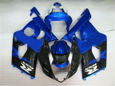 Inexpensive 2003-2004 Black Blue Suzuki GSXR 1000 Motorcycle Fairings Kits & Bodywork