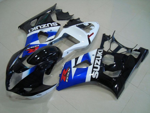 Inexpensive 2003-2004 Black Blue White Suzuki GSXR 1000 Motorcycle Fairing Kit