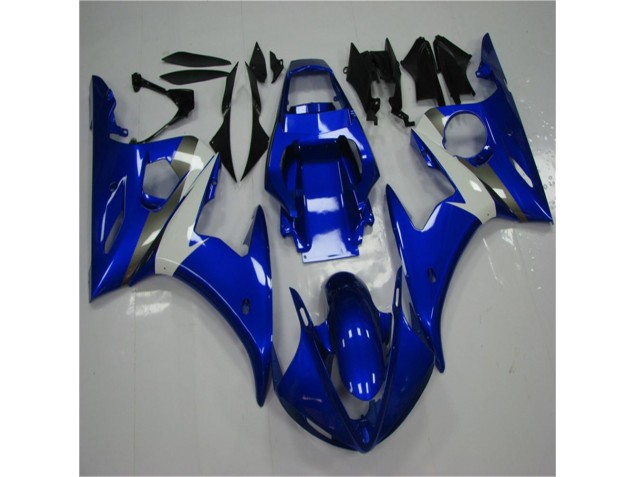 Inexpensive 2003-2005 Blue White Yamaha YZF R6 Replacement Fairings Inexpensive 2003-2005 Blue White Yamaha YZF R6 Replacement Fairings
