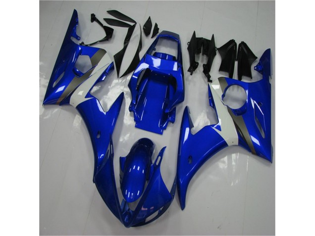 Inexpensive 2003-2005 Blue White Yamaha YZF R6 Replacement Fairings Inexpensive 2003-2005 Blue White Yamaha YZF R6 Replacement Fairings